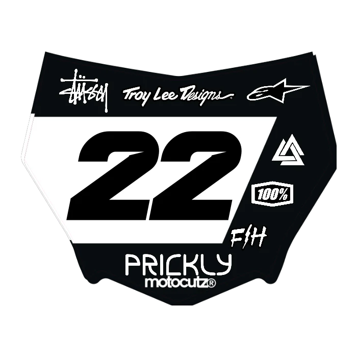CUSTOM MOTOCUTZ FRONT PLATE DECAL