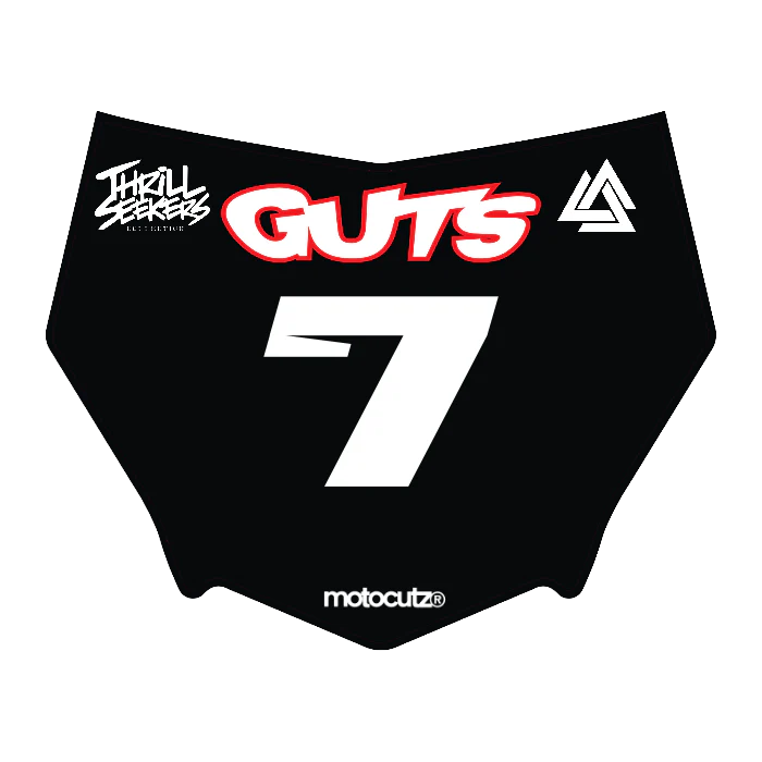 CUSTOM MOTOCUTZ FRONT PLATE DECAL