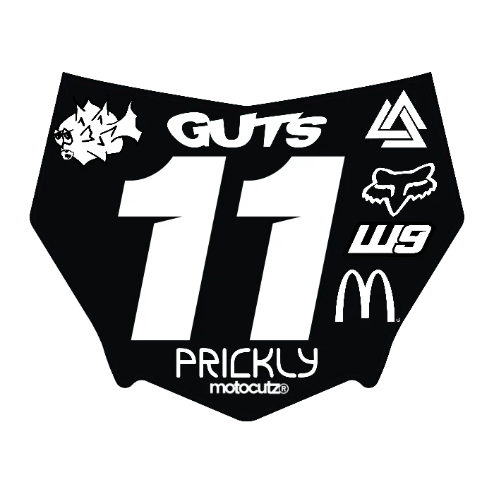 CUSTOM MOTOCUTZ FRONT PLATE DECAL