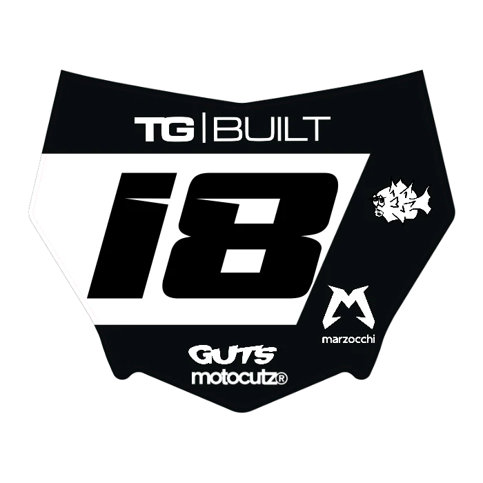 CUSTOM MOTOCUTZ FRONT PLATE DECAL