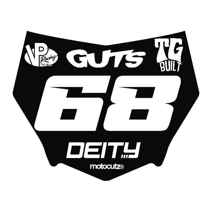 CUSTOM MOTOCUTZ FRONT PLATE DECAL