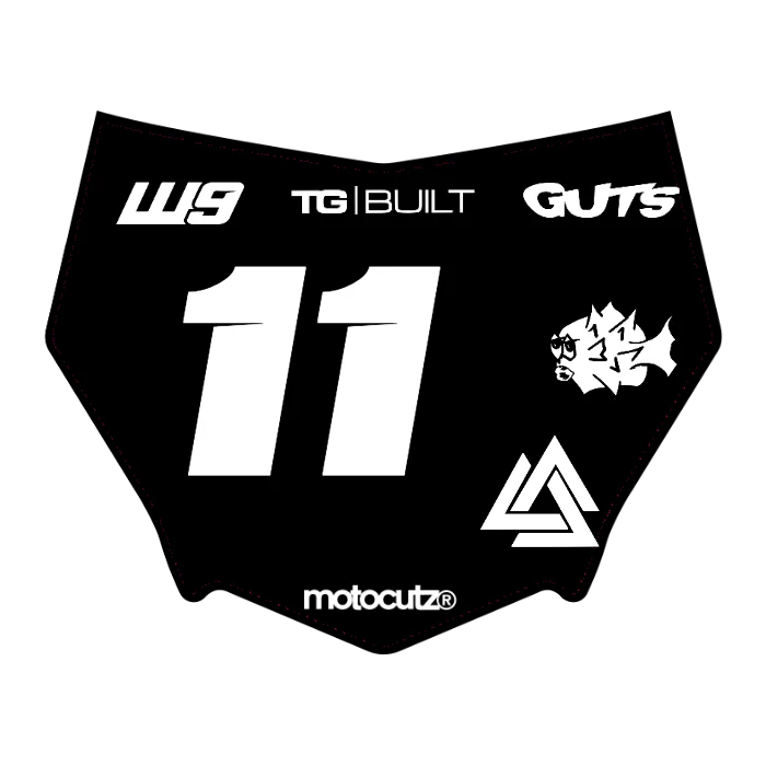 CUSTOM MOTOCUTZ FRONT PLATE DECAL