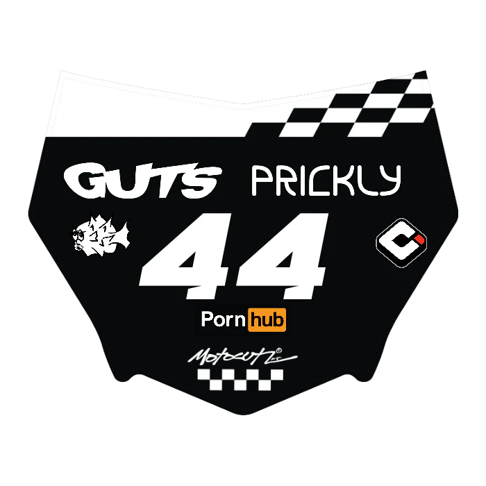 CUSTOM MOTOCUTZ FRONT PLATE DECAL