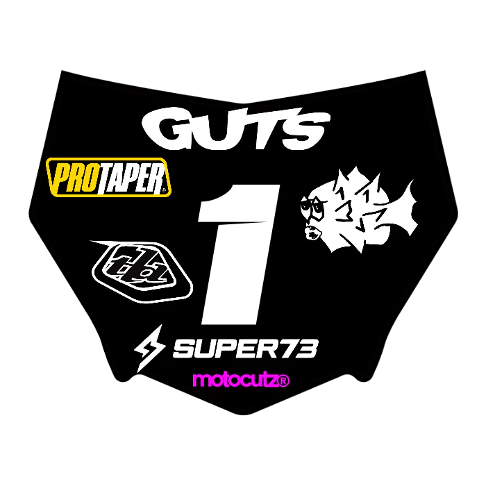 CUSTOM MOTOCUTZ FRONT PLATE DECAL