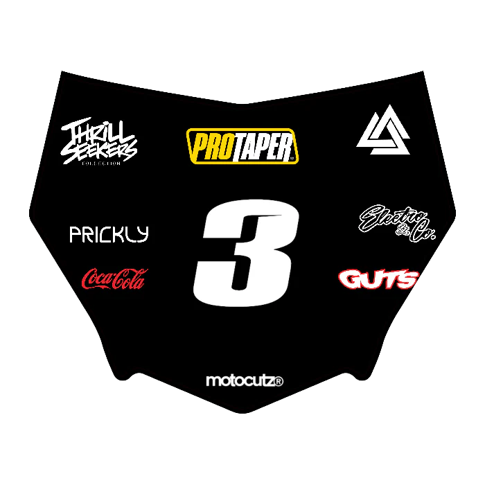 CUSTOM MOTOCUTZ FRONT PLATE DECAL