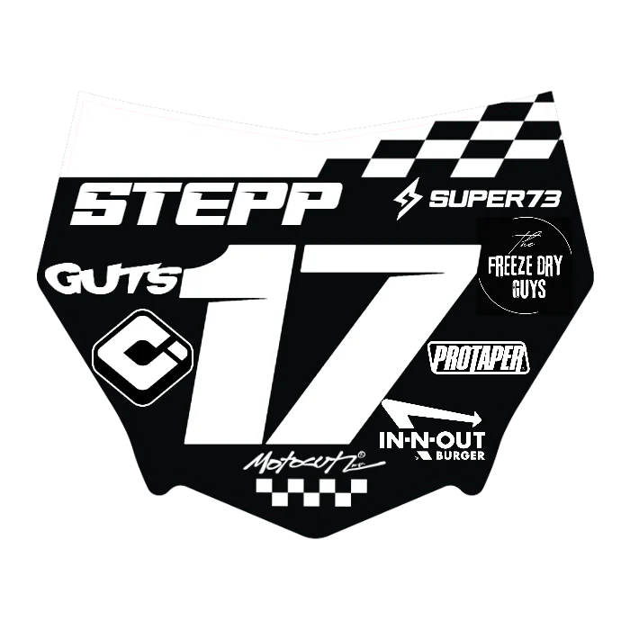 CUSTOM MOTOCUTZ FRONT PLATE DECAL