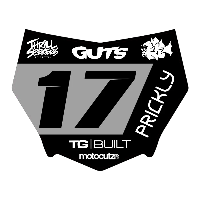 CUSTOM MOTOCUTZ FRONT PLATE DECAL