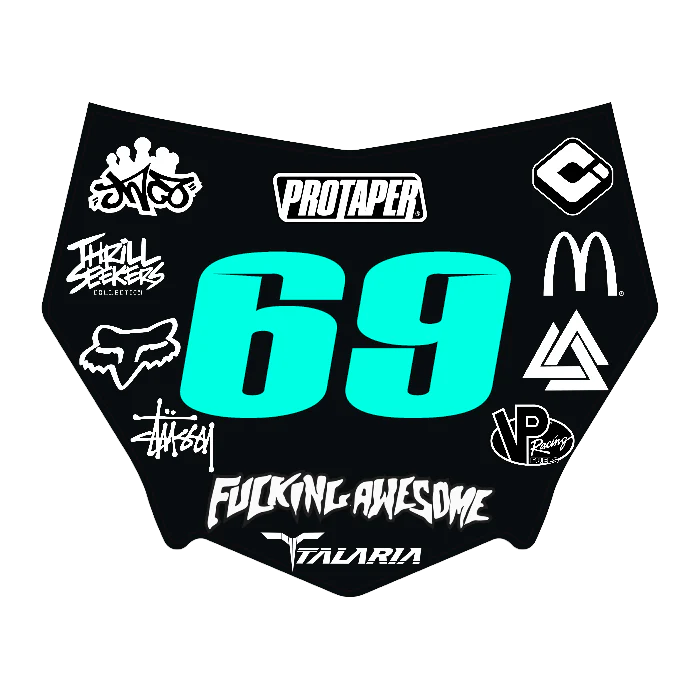 CUSTOM MOTOCUTZ FRONT PLATE DECAL