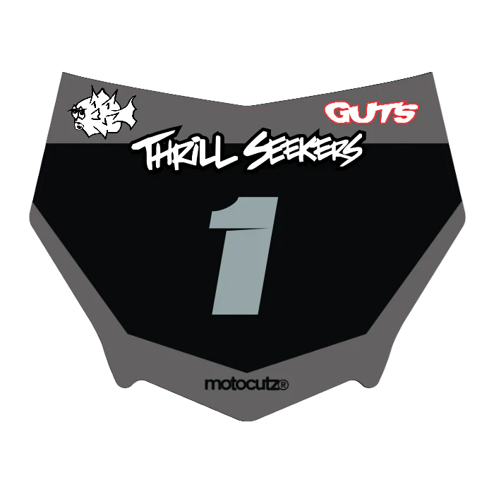 CUSTOM MOTOCUTZ FRONT PLATE DECAL