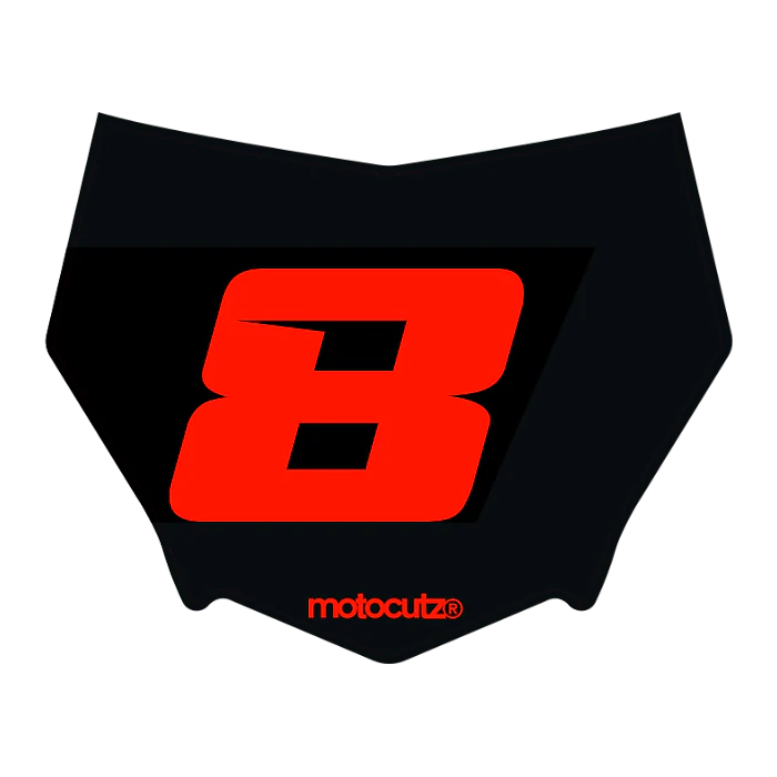 CUSTOM MOTOCUTZ FRONT PLATE DECAL