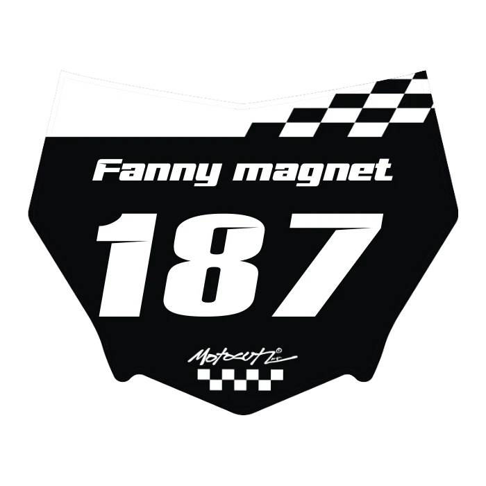 CUSTOM MOTOCUTZ FRONT PLATE DECAL