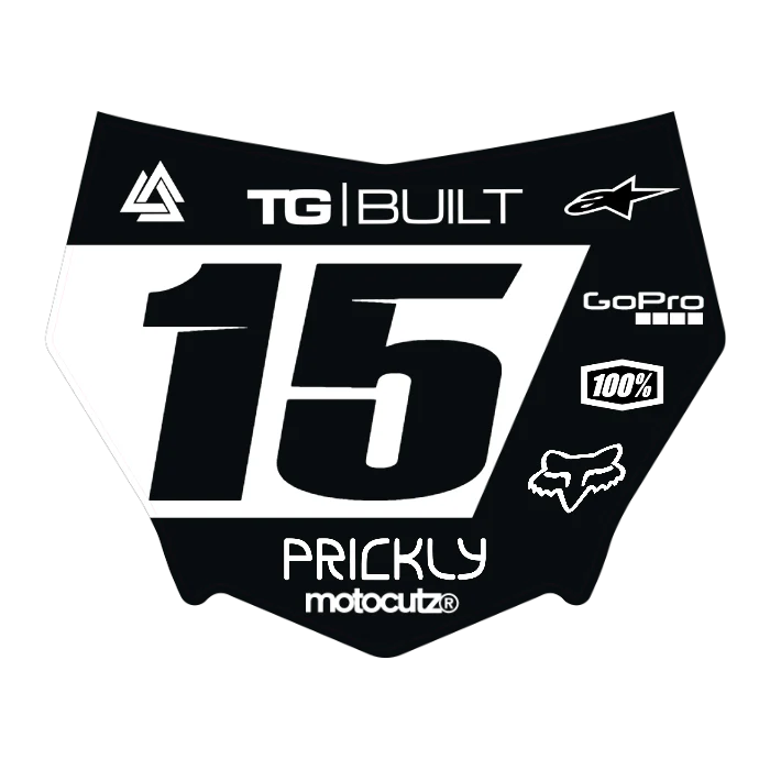 CUSTOM MOTOCUTZ FRONT PLATE DECAL