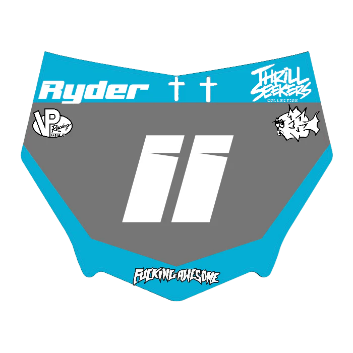 CUSTOM MOTOCUTZ FRONT PLATE DECAL