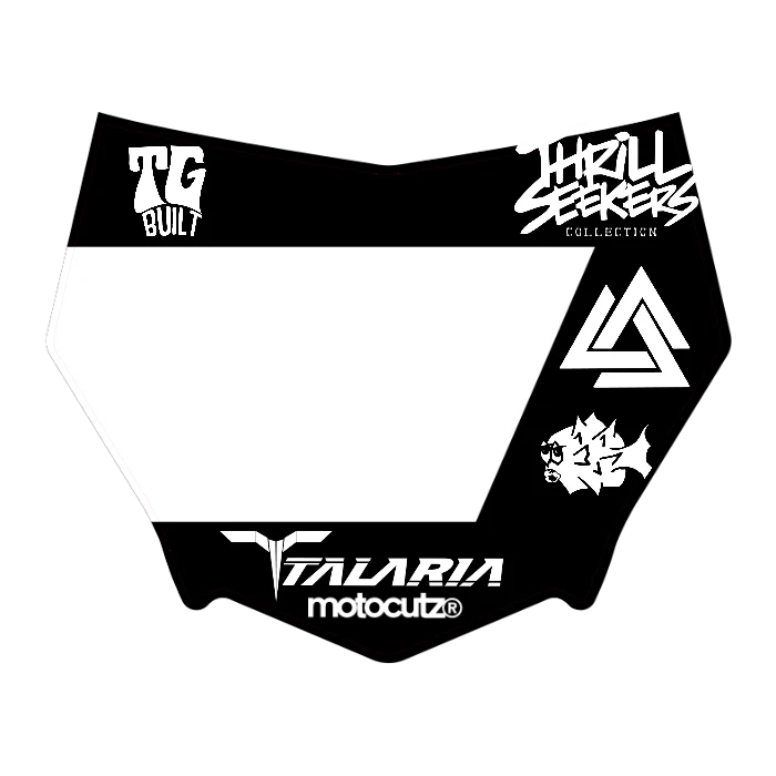 CUSTOM MOTOCUTZ FRONT PLATE DECAL