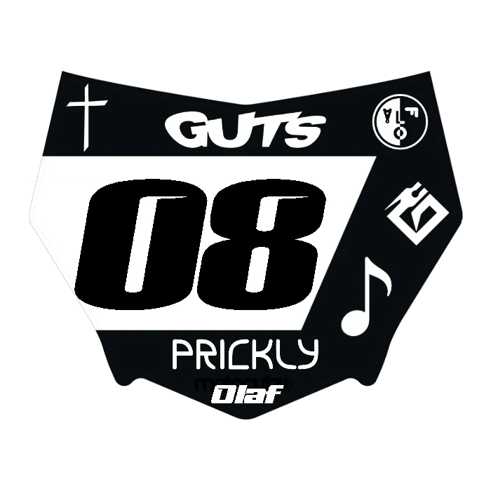 CUSTOM MOTOCUTZ FRONT PLATE DECAL