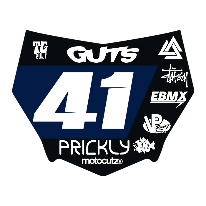 CUSTOM MOTOCUTZ FRONT PLATE DECAL