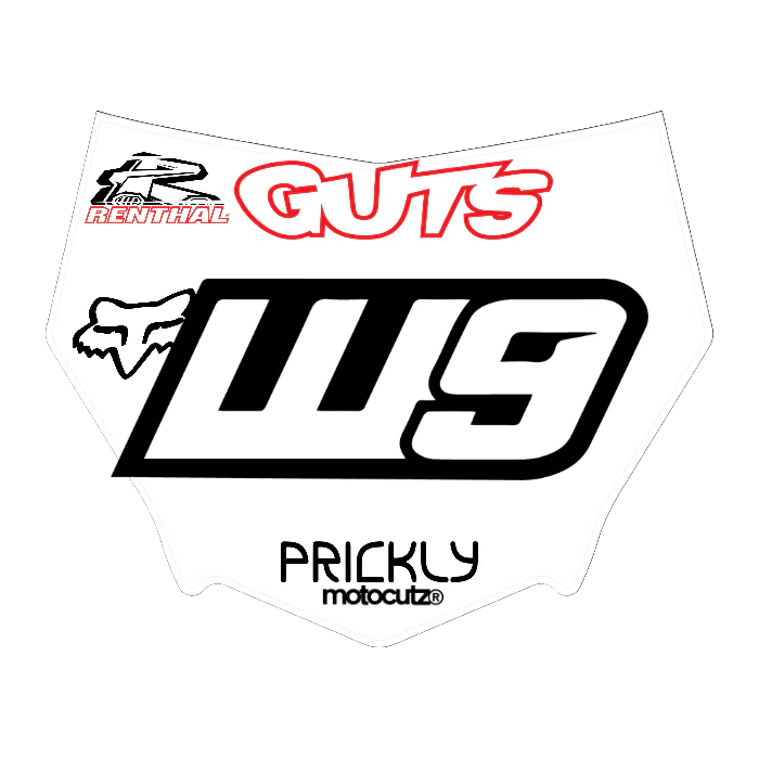 CUSTOM MOTOCUTZ FRONT PLATE DECAL