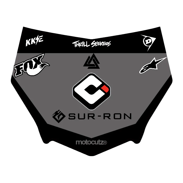 CUSTOM MOTOCUTZ FRONT PLATE DECAL
