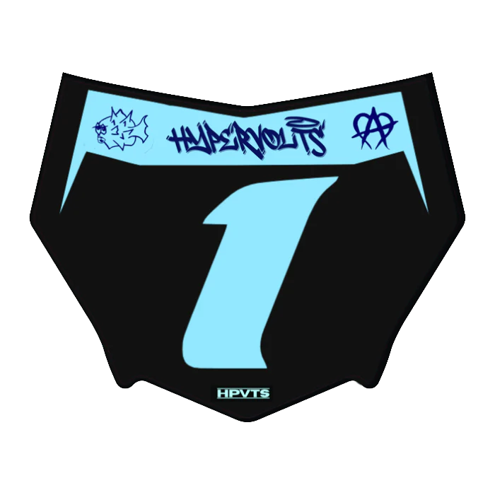CUSTOM MOTOCUTZ FRONT PLATE DECAL
