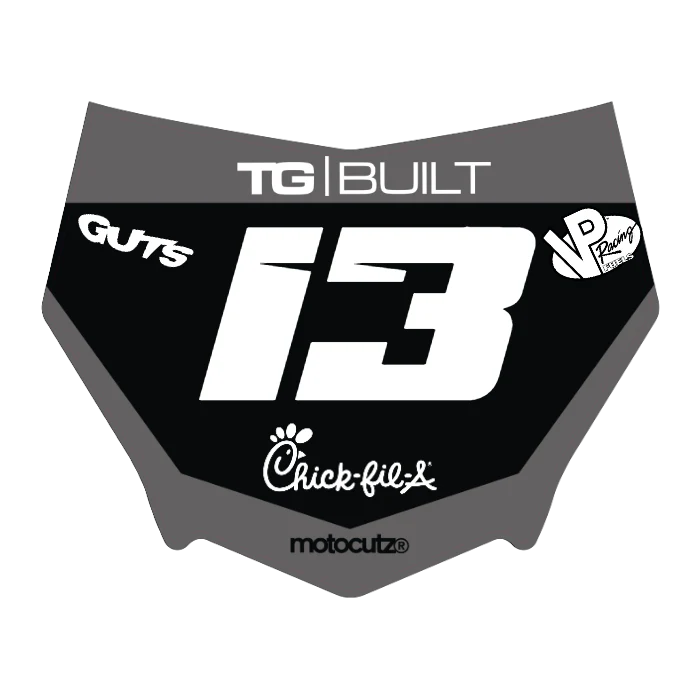 CUSTOM MOTOCUTZ FRONT PLATE DECAL