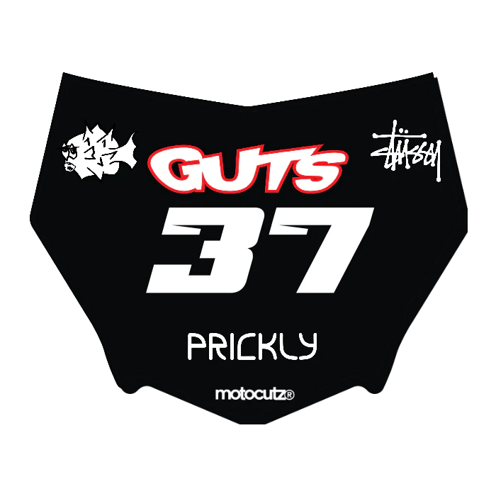 CUSTOM MOTOCUTZ FRONT PLATE DECAL