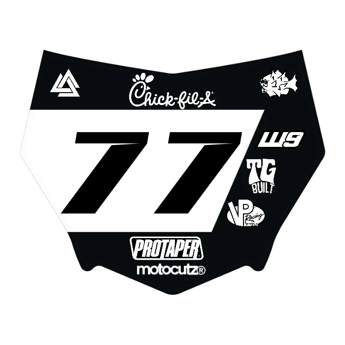 CUSTOM MOTOCUTZ FRONT PLATE DECAL