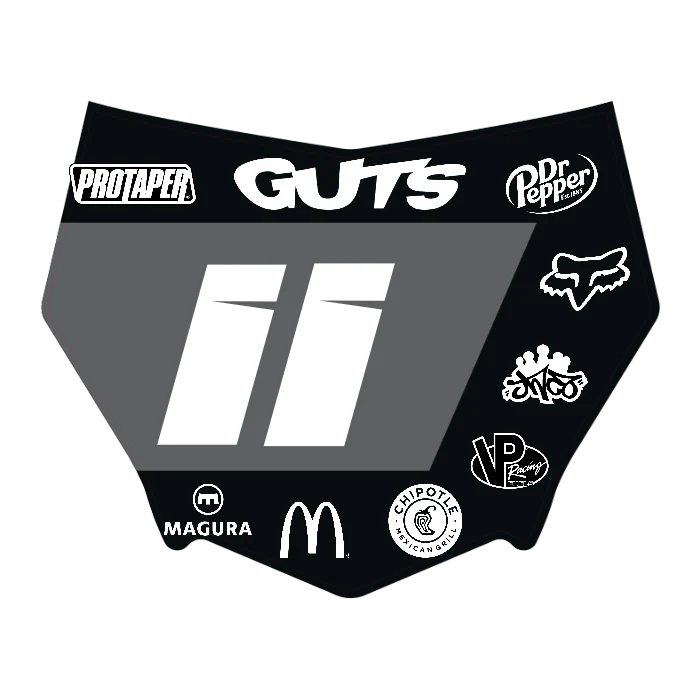 CUSTOM MOTOCUTZ FRONT PLATE DECAL