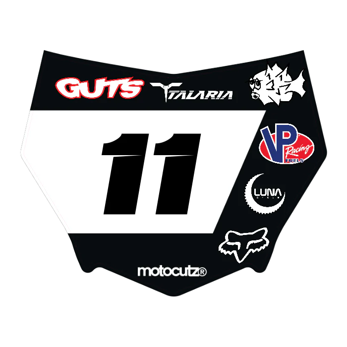 CUSTOM MOTOCUTZ FRONT PLATE DECAL