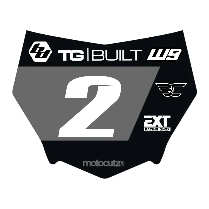 CUSTOM MOTOCUTZ FRONT PLATE DECAL
