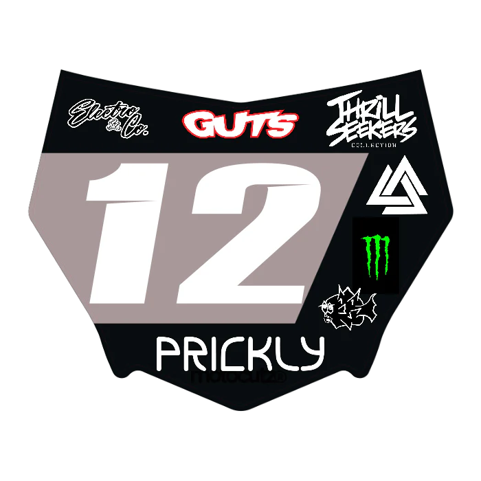 CUSTOM MOTOCUTZ FRONT PLATE DECAL