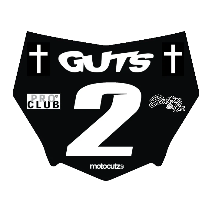 CUSTOM MOTOCUTZ FRONT PLATE DECAL