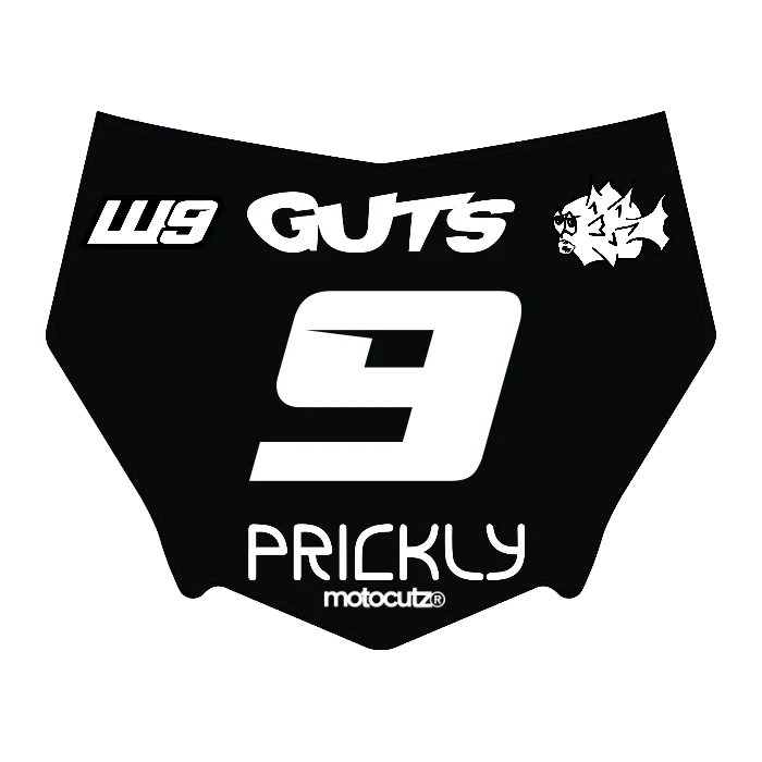 CUSTOM MOTOCUTZ FRONT PLATE DECAL