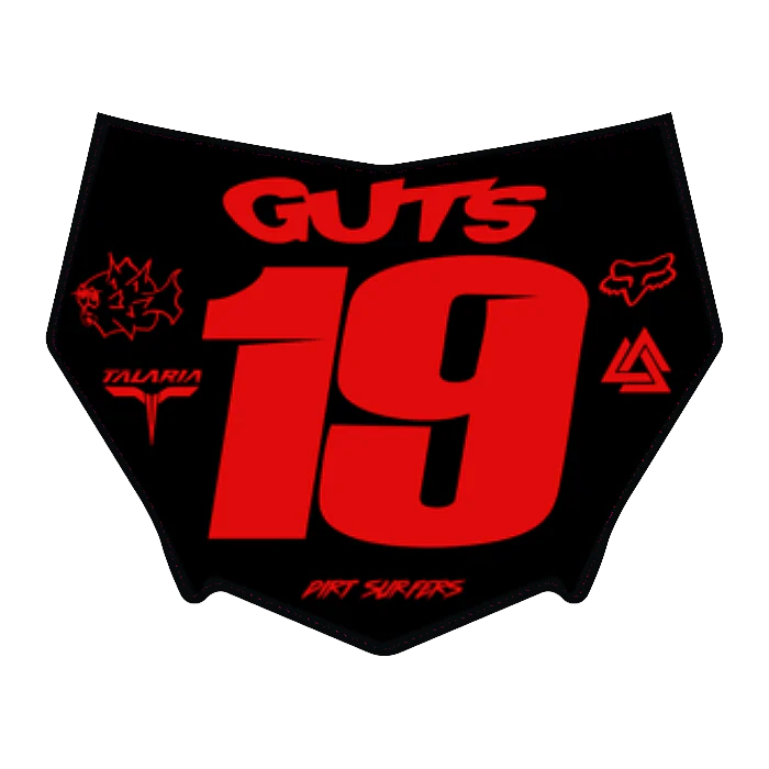 CUSTOM MOTOCUTZ FRONT PLATE DECAL