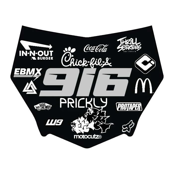 CUSTOM MOTOCUTZ FRONT PLATE DECAL