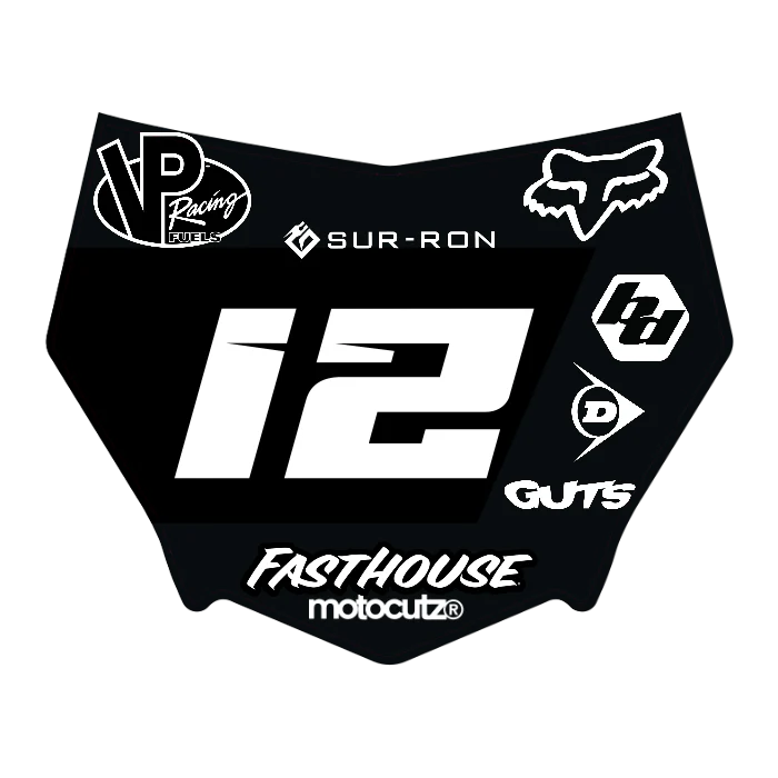 CUSTOM MOTOCUTZ FRONT PLATE DECAL