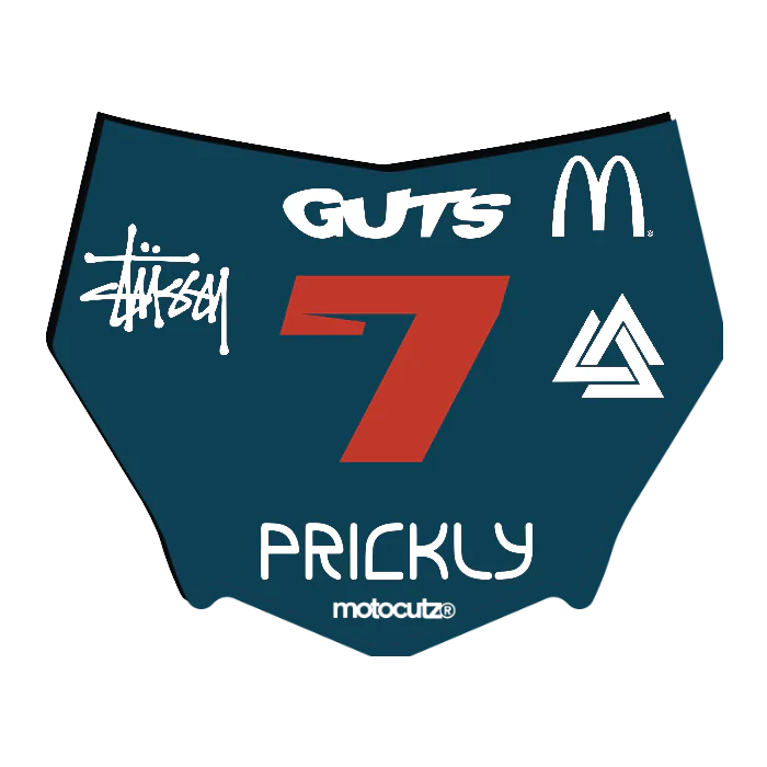 CUSTOM MOTOCUTZ FRONT PLATE DECAL