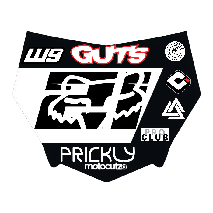 CUSTOM MOTOCUTZ FRONT PLATE DECAL