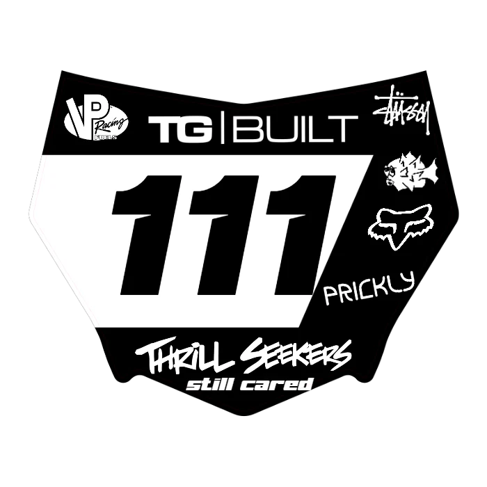 CUSTOM MOTOCUTZ FRONT PLATE DECAL