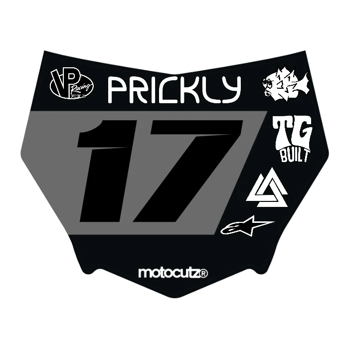 CUSTOM MOTOCUTZ FRONT PLATE DECAL
