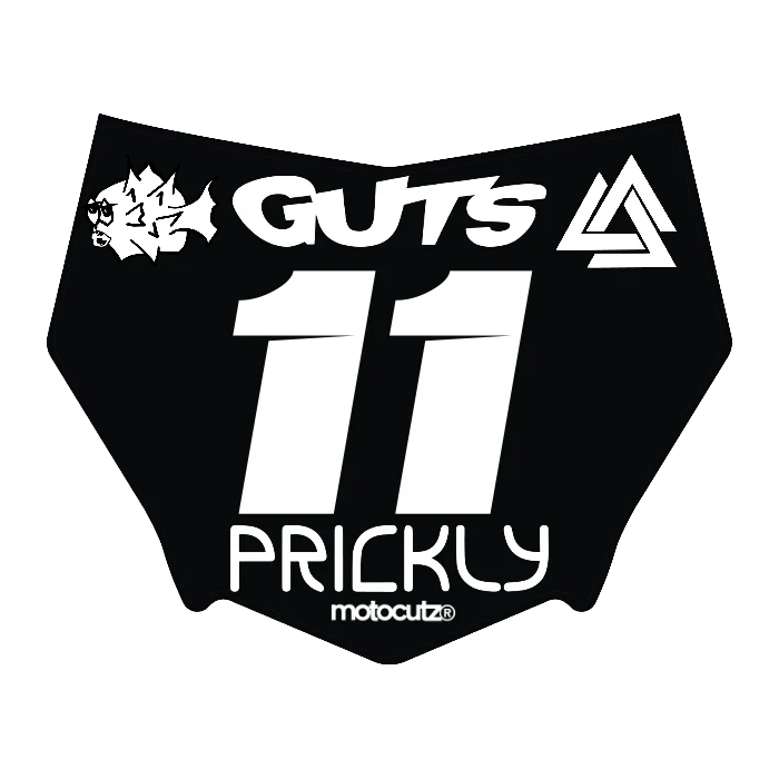 CUSTOM MOTOCUTZ FRONT PLATE DECAL