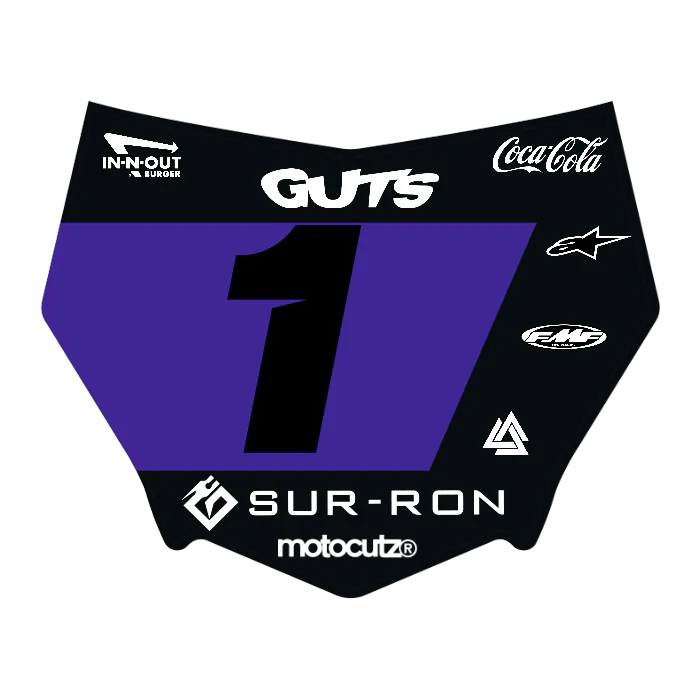 CUSTOM MOTOCUTZ FRONT PLATE DECAL