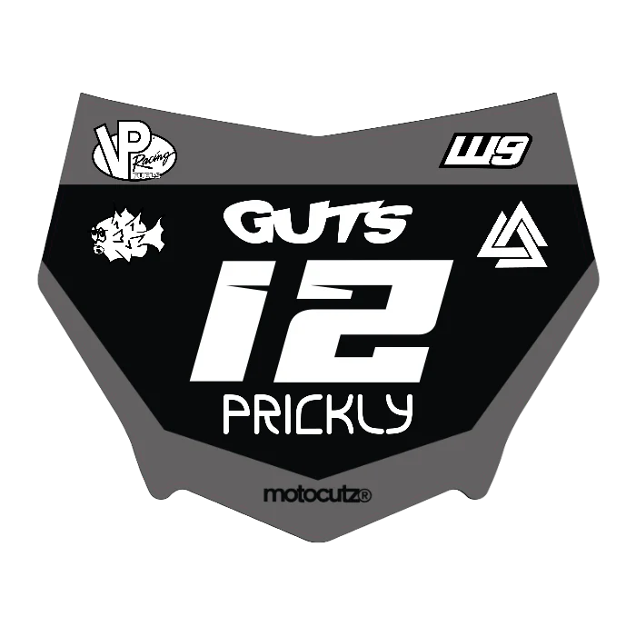 CUSTOM MOTOCUTZ FRONT PLATE DECAL