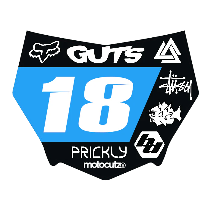 CUSTOM MOTOCUTZ FRONT PLATE DECAL
