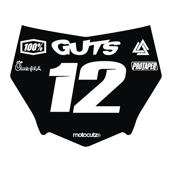 CUSTOM MOTOCUTZ FRONT PLATE DECAL