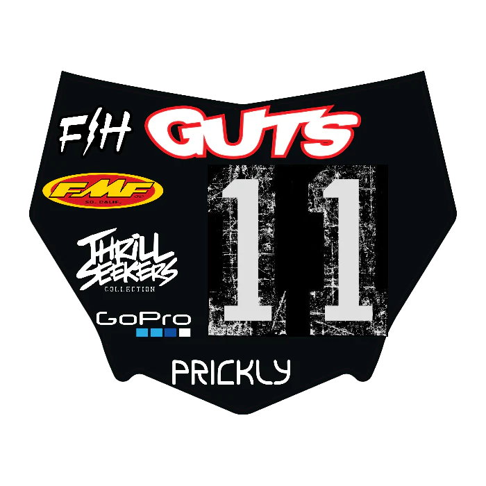 CUSTOM MOTOCUTZ FRONT PLATE DECAL
