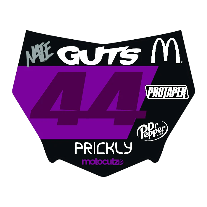 CUSTOM MOTOCUTZ FRONT PLATE DECAL