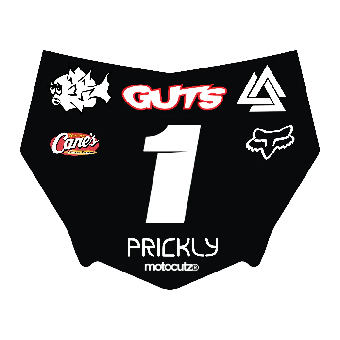 CUSTOM MOTOCUTZ FRONT PLATE DECAL