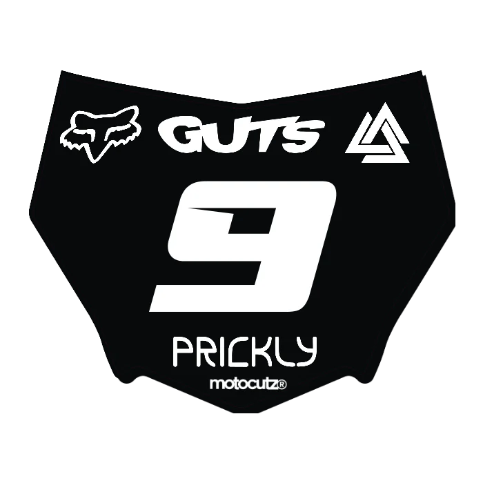 CUSTOM MOTOCUTZ FRONT PLATE DECAL