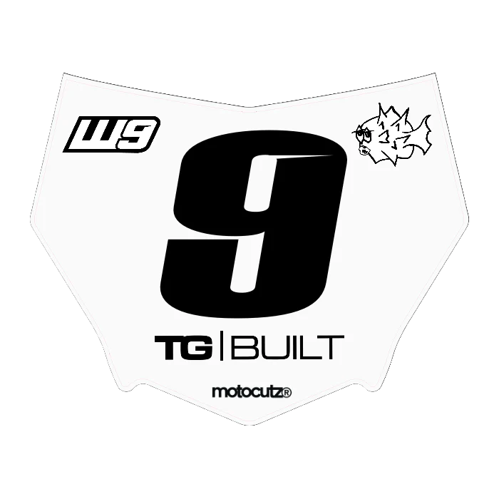 CUSTOM MOTOCUTZ FRONT PLATE DECAL