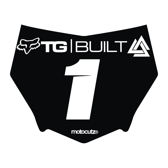 CUSTOM MOTOCUTZ FRONT PLATE DECAL